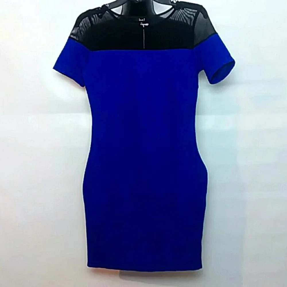 Blue Black Mini Dress